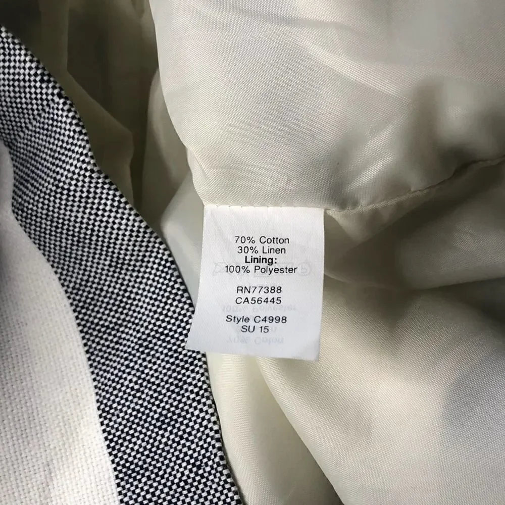 J. Crew Striped Basket Weave Dress
